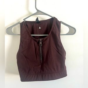 Vitality (originally Balance Athletica) Activewear zip up Sports Bra, Size S